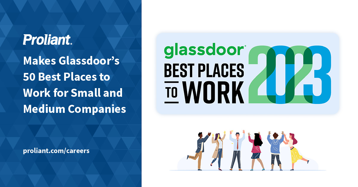 Proliant Makes Glassdoor’s 50 Best Places to Work for Small and Medium Companies