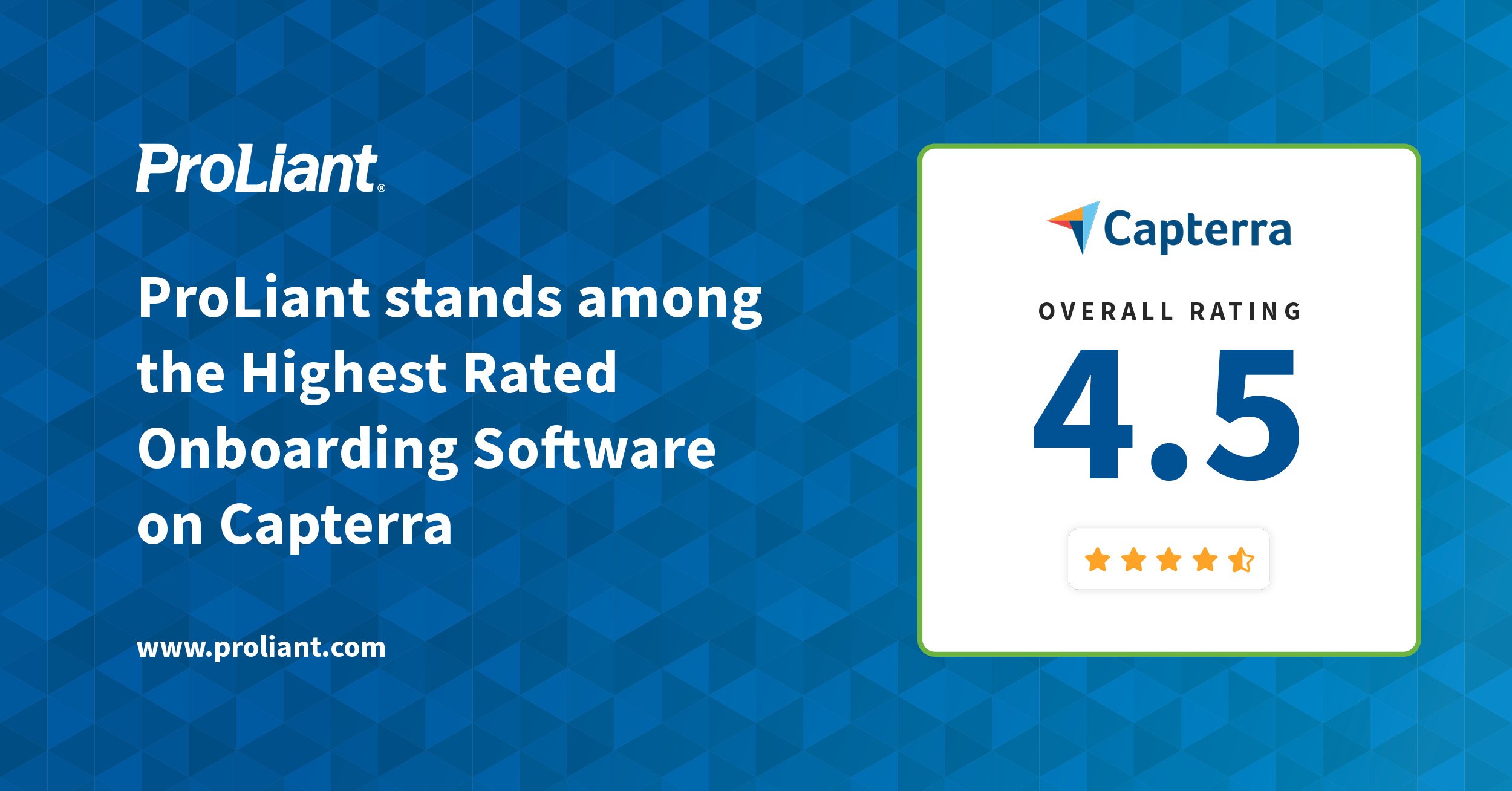 ProLiant Stands Among Top Onboarding Software on Capterra