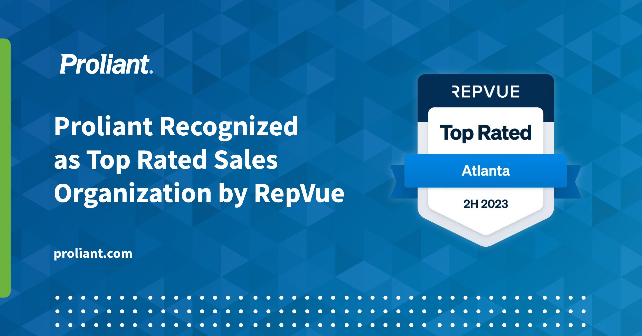 Proliant Recognized as a Top 5 org in Atlanta by RepVue