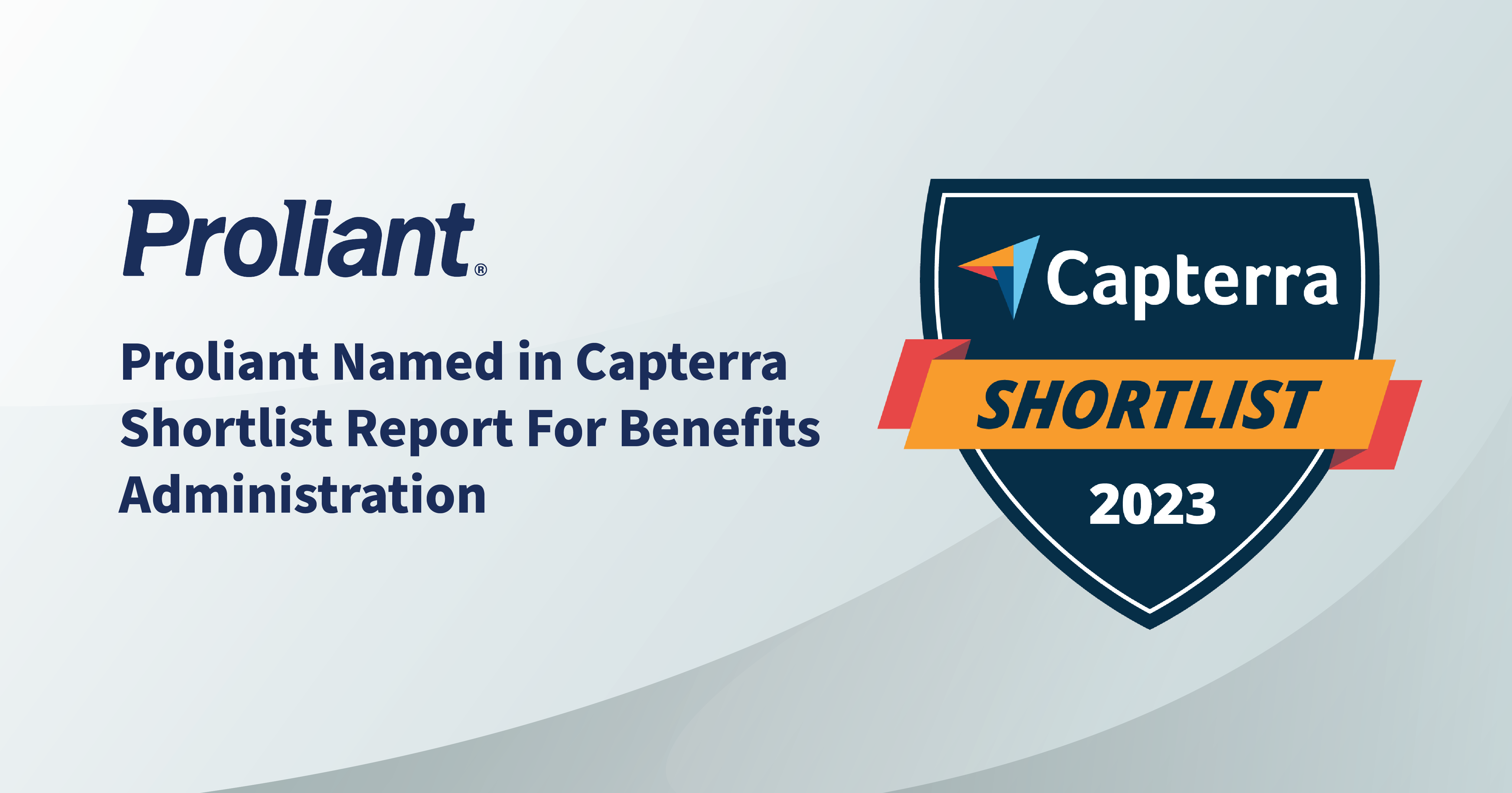 Proliant Named in Capterra Shortlist Report for Benefits Administration Software