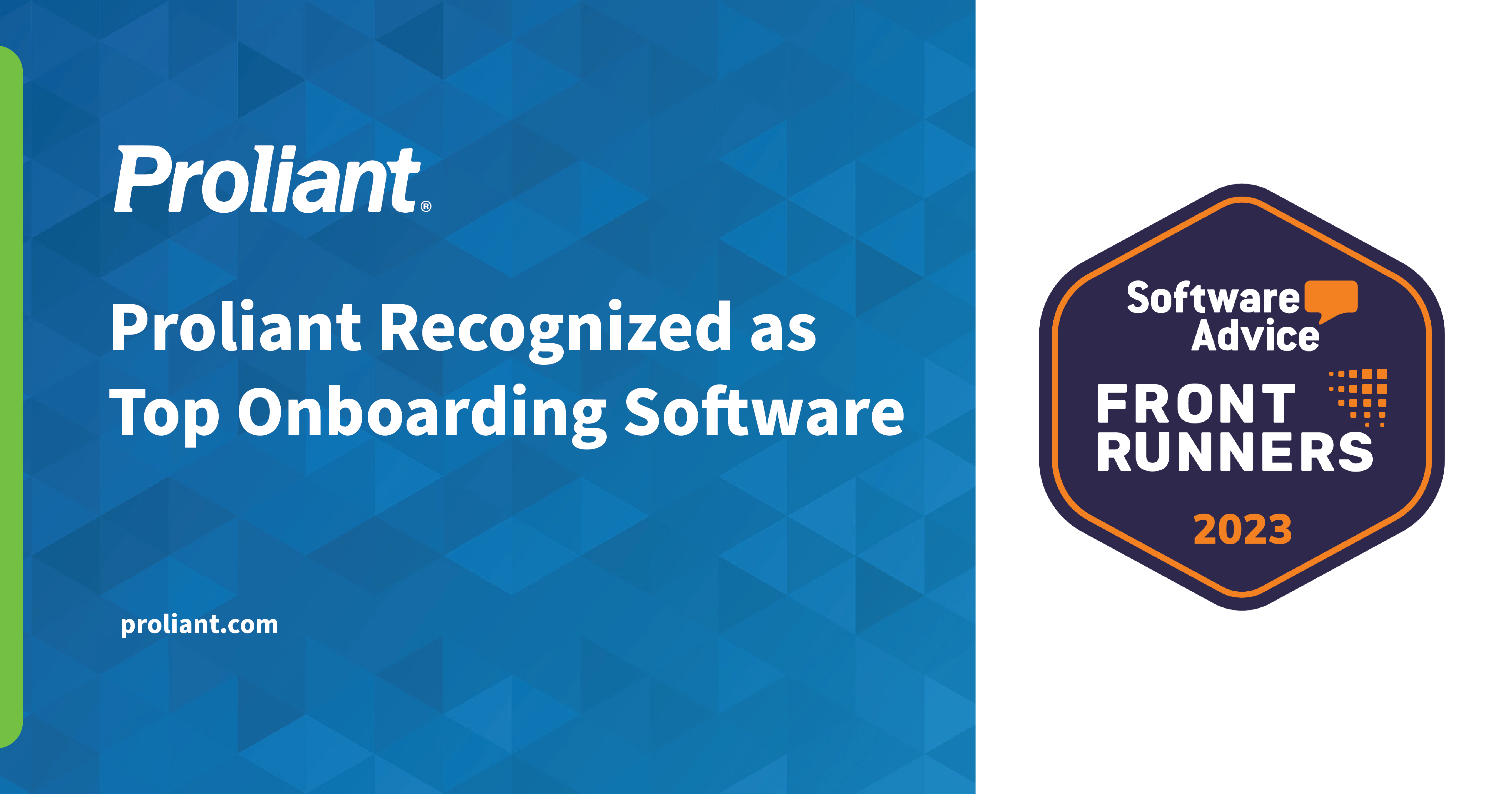 Proliant Named FrontRunner for Onboarding Software
